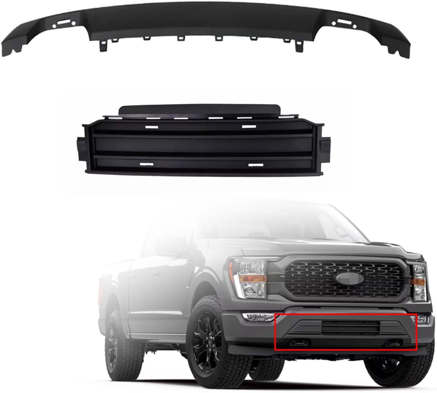 Amazon.com: F150 Front Bumper Lower Molding Trim Valance Cover