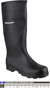 Dunlop Universal Size 12 Black Non Safety Wellies