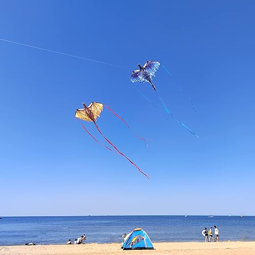 Miniatura 6 de Dragon Kite para niños y adultos y carrete de cuerda de cometa