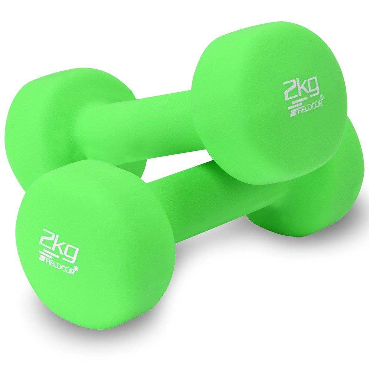 Amazon | FIELDOOR カラーダンベル 2kg×2個セット エクササイズ