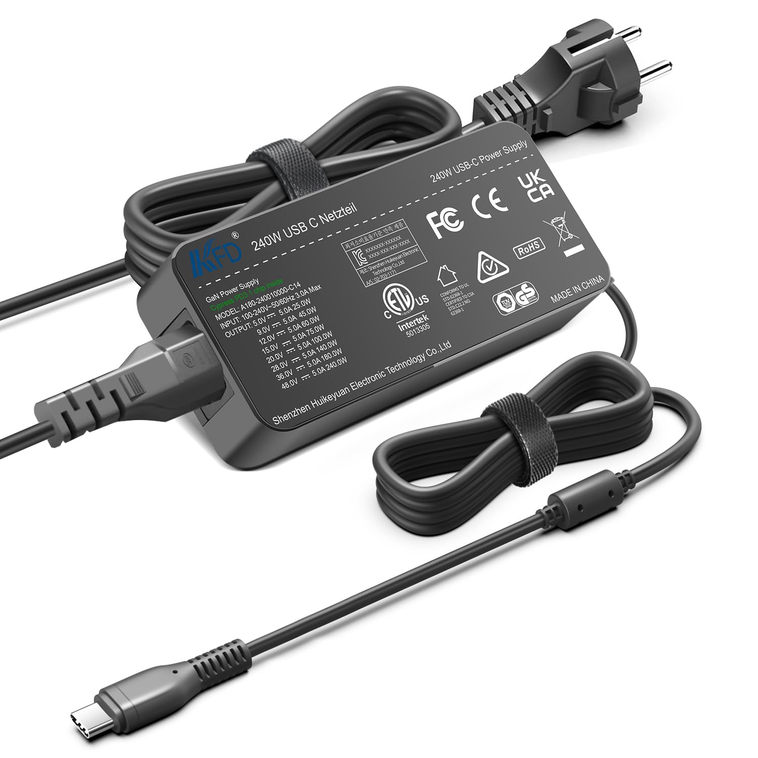 KFD Alimentatore di rete USB C da 48 V, 5 A