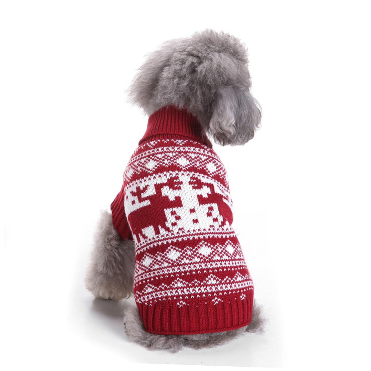 BESPORTBLE 3 Pz Maglione Caldo a Collo Alto per Animali Domestici Cappotto Cane Cappottino Cane Vestiti per Cuccioli Pigiama Natalizio per Cani Maglioni Natalizi Vestiti Invernali per Cani