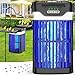 Produktbild PRANITE Solar Insektenvernichter Elektrisch, 4200V Mückenlampe Doppelte Solarpanele mit LED-Licht, 3000mAh Wiederaufladbarer Akku, Fliegenfalle Wasserdichter für Außen, Innen, Camping, Garten