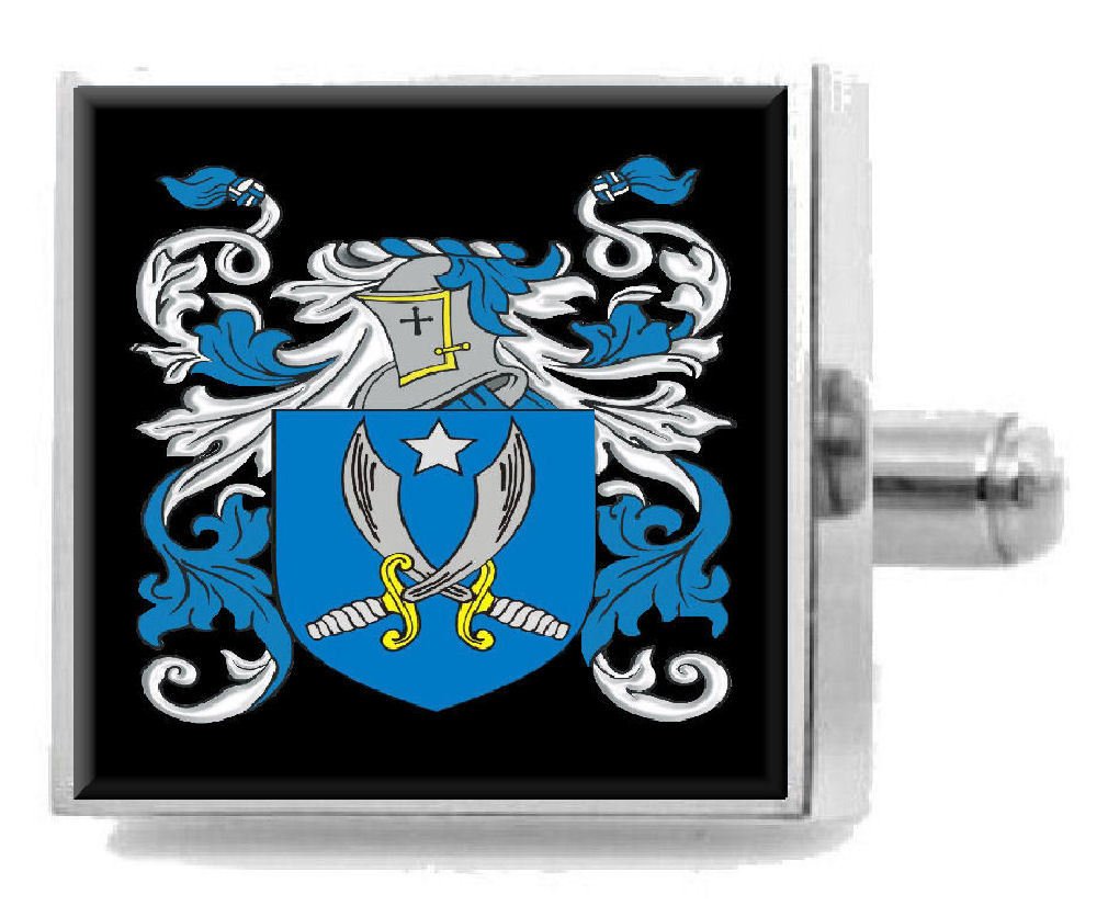 Krawattenklammer / Krawattennadel, Motiv: Irland-Familienwappen, in Beutel graviert