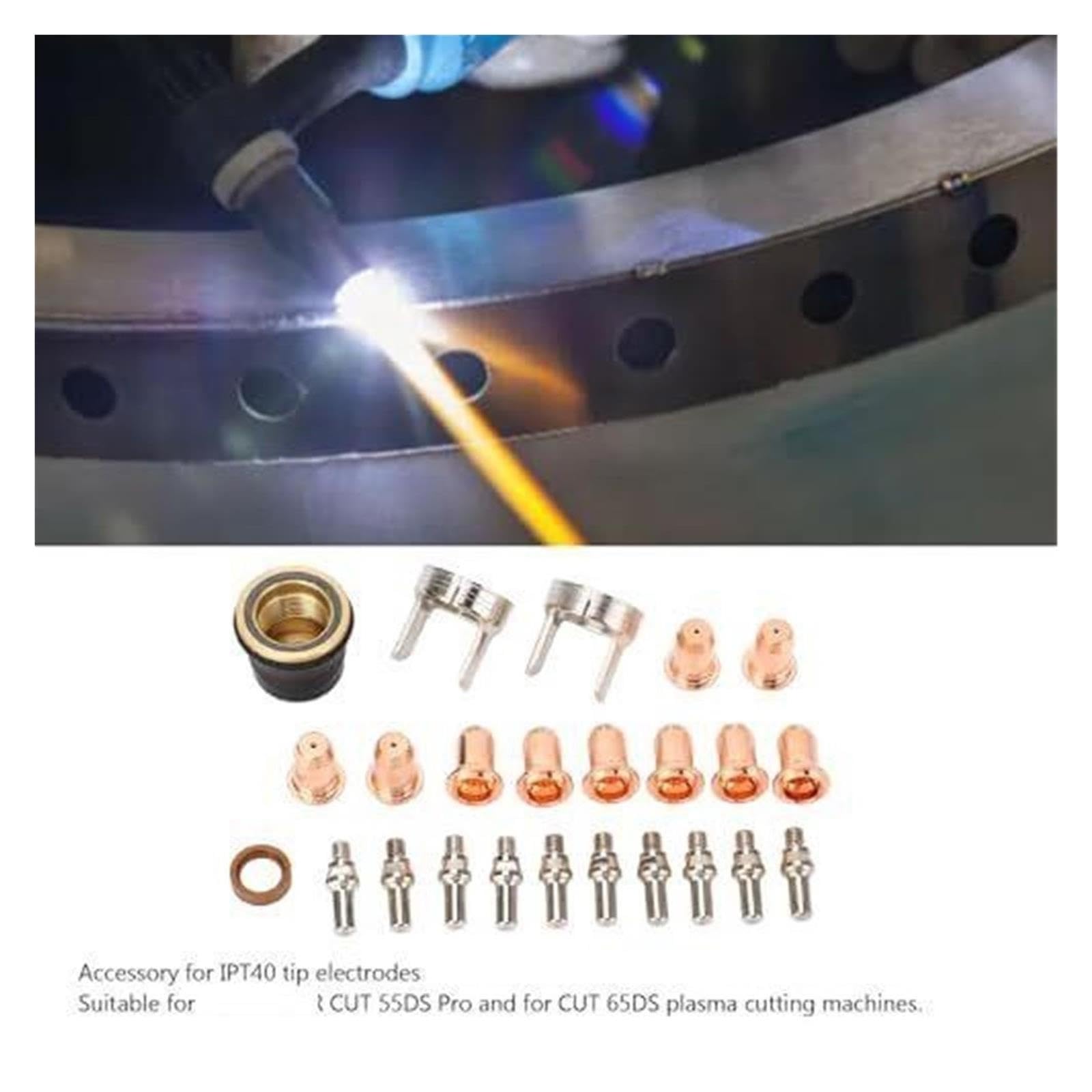 Juego de 24 electrodos de punta cortadora de plasma IPT40