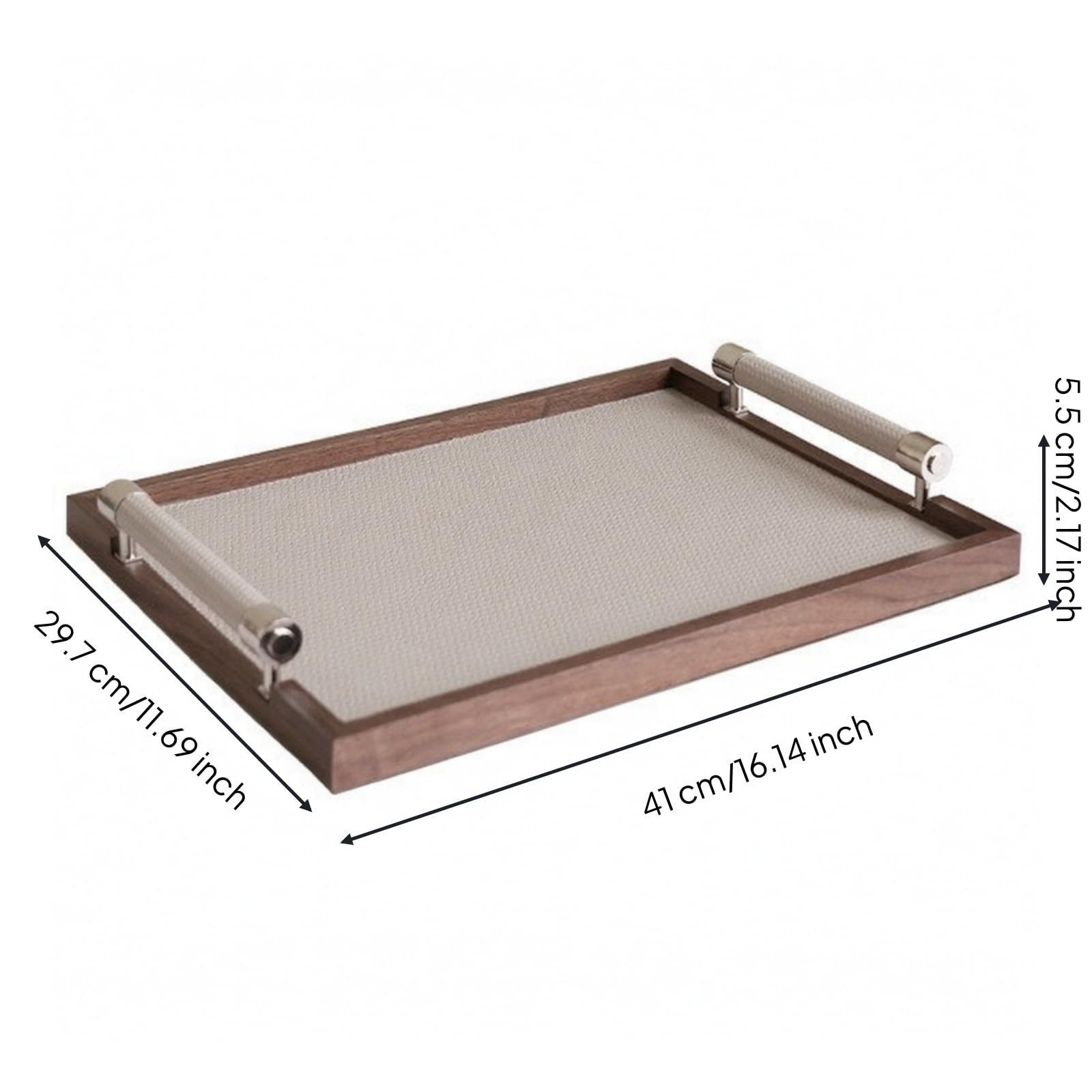 Bandeja Madera con Funcional | Elegante, Bandeja con, para Recibidor, Salón
