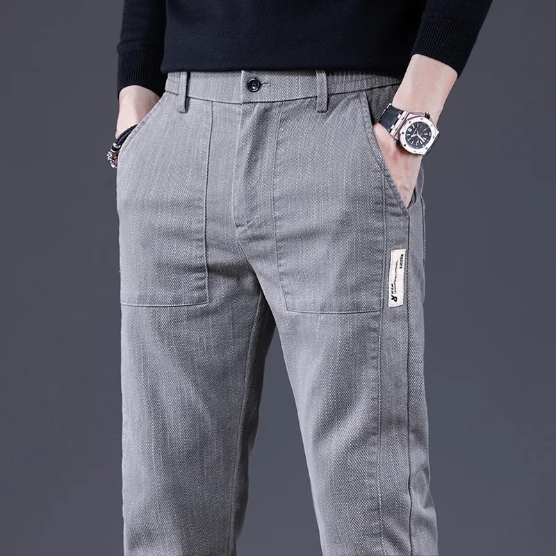 Men's Business Slim Pants Autumn Elastic Casual Trousers Male2