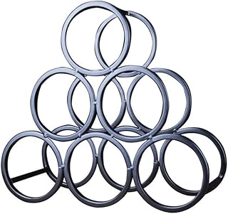 FCXBQ 6 butelek żelazna sztuka stojak na wino salon stojak stojak na butelkę wina chłodziarka do wina stojak na kolekcję stojak