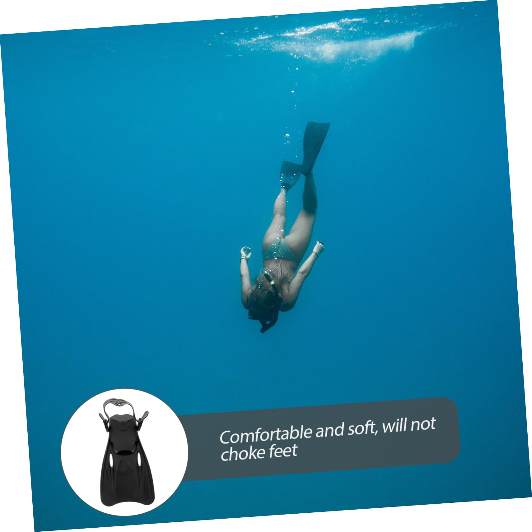BESTonZON Aletas De Buceo Flotantes De Plástico para Natación Aletas De Snorkel para Adultos para Snorkel El Mar o Entrenamiento Piscina