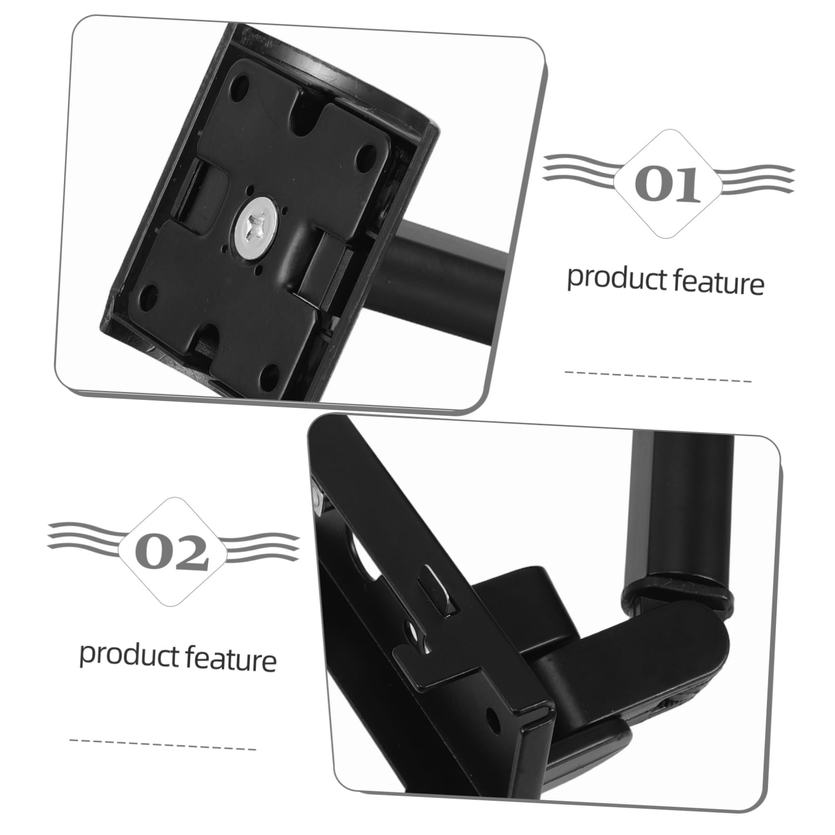 VILLCASE Soporte de Pared para Altavoz Ajustable con Gancho de Suspensión para Montar Altavoces en Pared