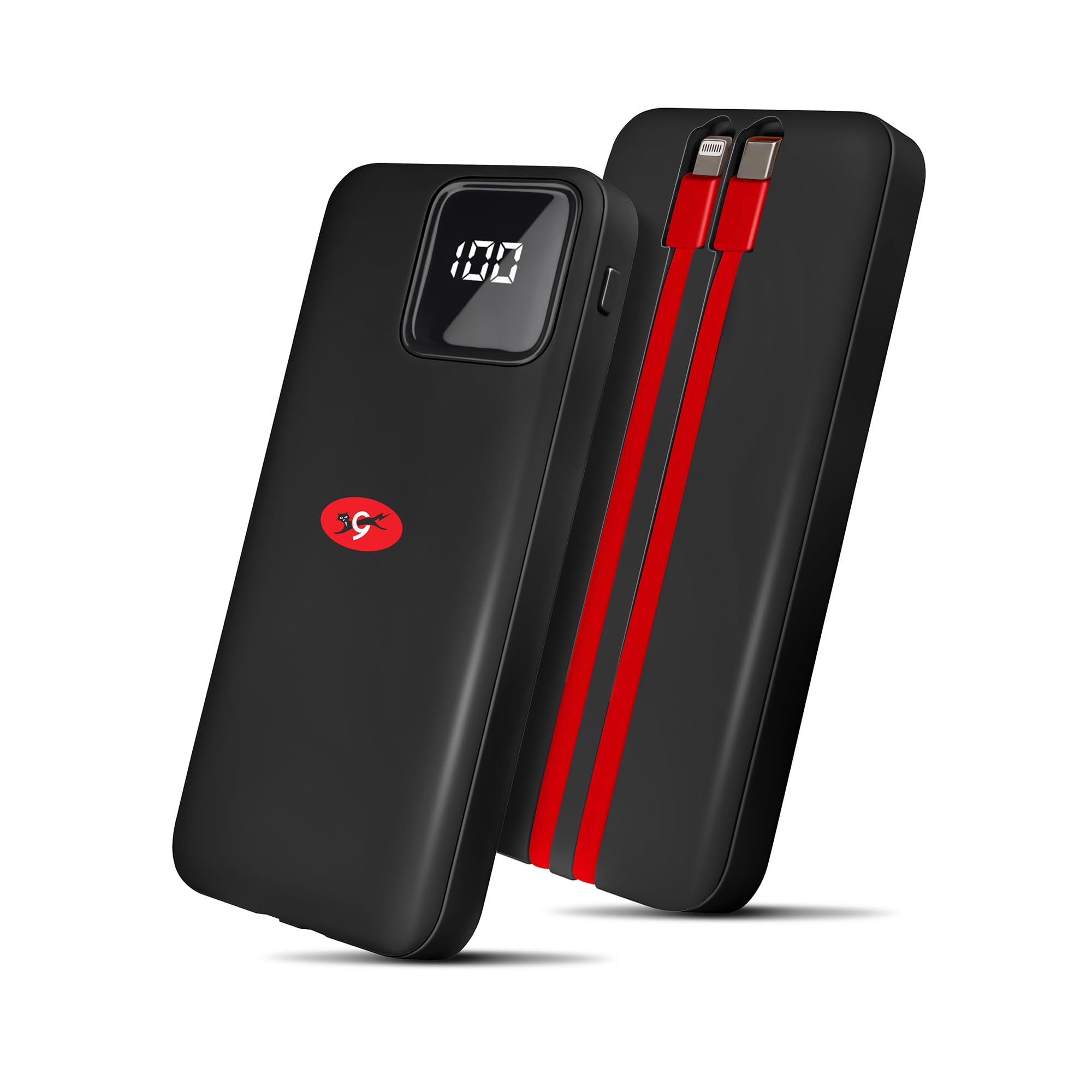 Eveready Ultima Power Bank PB10 with Built-in-Cables 10,000 mAh, 22.5W Fast Charging, Multiple Ports & Universal Compatibility, TypeC Input & Output, Digital Battery Indicator, Overcharging Protection-image-40