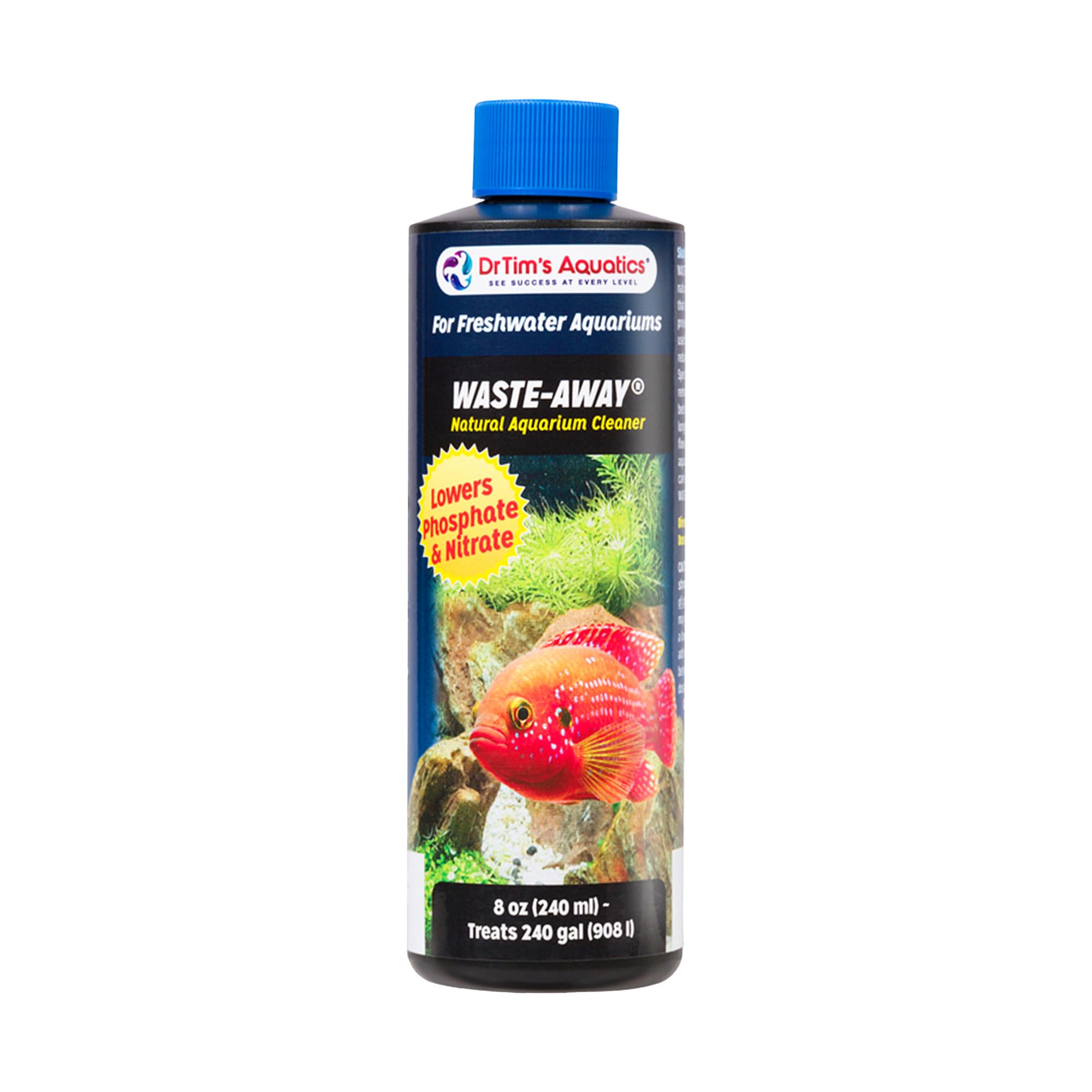 DrTim's Aquatics Waste-Away Natural Aquarium Cleaner, Freshwater 8 oz