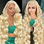 Waimro 30 Inch Pink Lace Front Wig Human Hair 200 Density Body Wave Lace Front Wigs Human Hair Pre Plucked 13x4 HD Lace Frontal Wigs Colored Glueless Wig