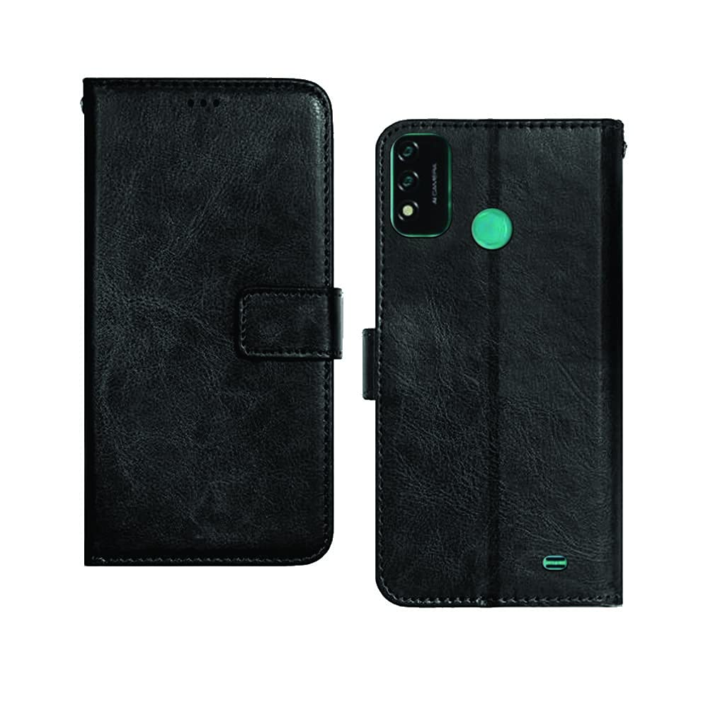 Inktree Micromax in 2B Case | Premium Leather Finish | with Card Pockets | Wallet Stand |Complete Protection Cover for Micromax in 2B - Black (B09DZT2HD7) Amazon Price History, Amazon Price Tracker