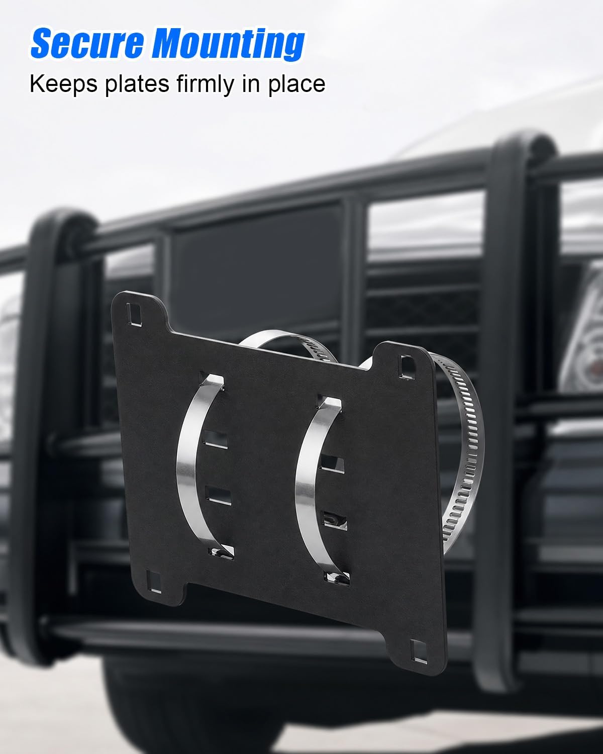 205495 3 Inch Grille Guard License Plate Bracket Fit for RETRAC