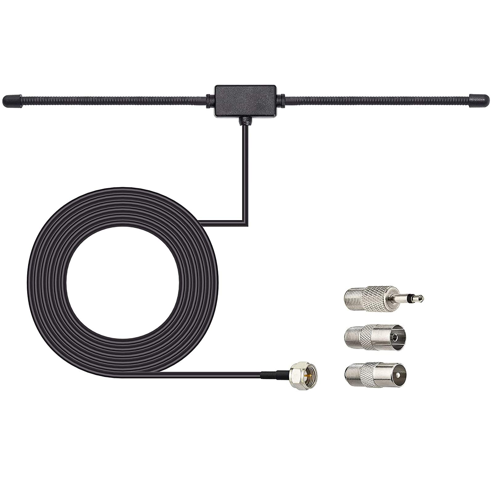 Bingfu DAB FM Radio Antenna FM Dipole Aerial with 3M Extension Cable