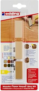 edding 8902 Holzboden-Reparaturwachs-Set - Buche/Ahorn - 3 Hartwachse - zum Ausbessern von Beschädigungen und Kratzern in Holzböden