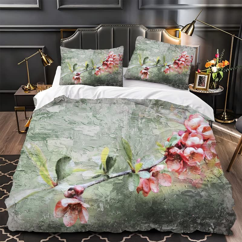 Dekbed 260 x 240 cm, bloemen, bedrukt dekbed 240 x 260 cm