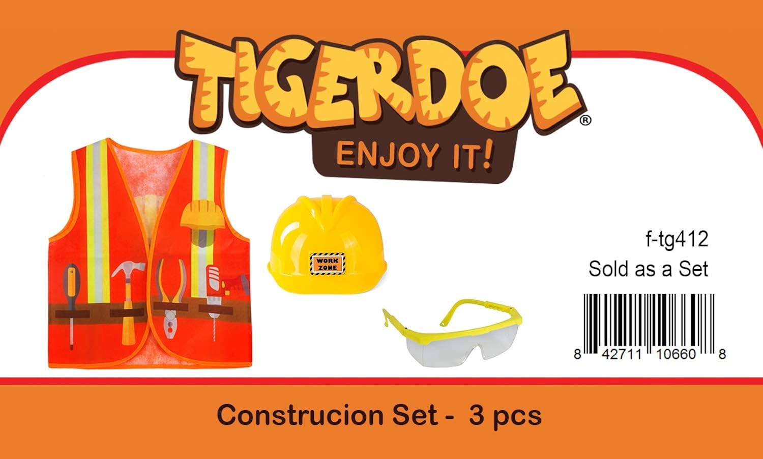 Miniatura 7 de Tigerdoe Vestido de fiesta fiesta de construcción recuerdos de cumpleaños trabajador de construcción sombreros amarillos