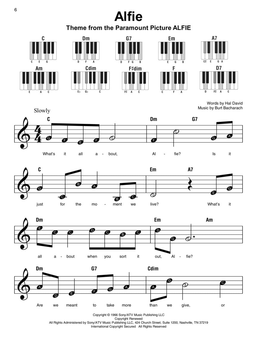 Movie Songs - Super Easy Piano Songbook for Beginners | 60 Popular Film Themes in Easy Piano Sheet Music Format | Piano Music Book with Chords and ... for Kids and Adults (Super Easy Songbook) image 5