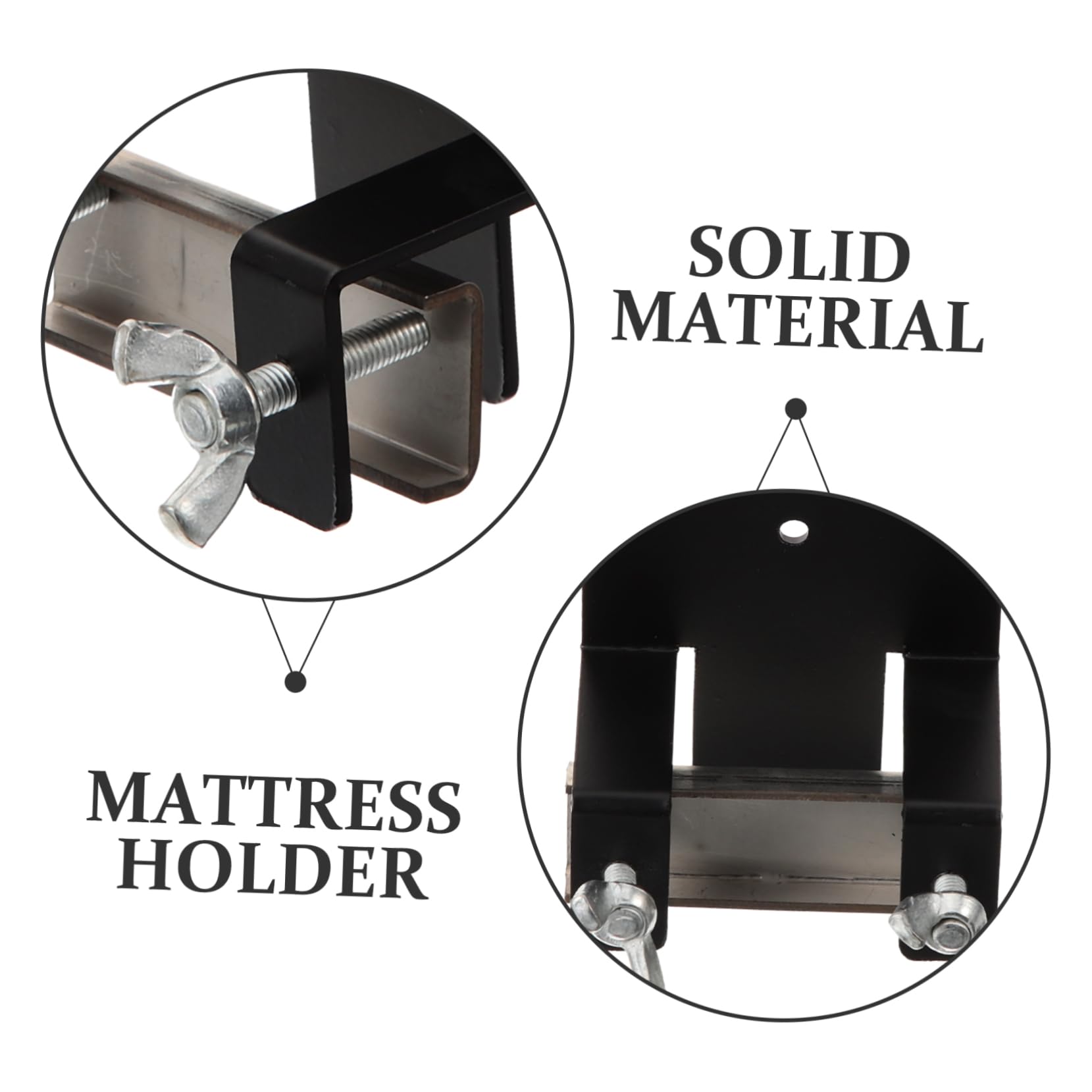Lot De 4 Fixations pour Matelas Cadre De Réglable Barre De pour Matelas Simple