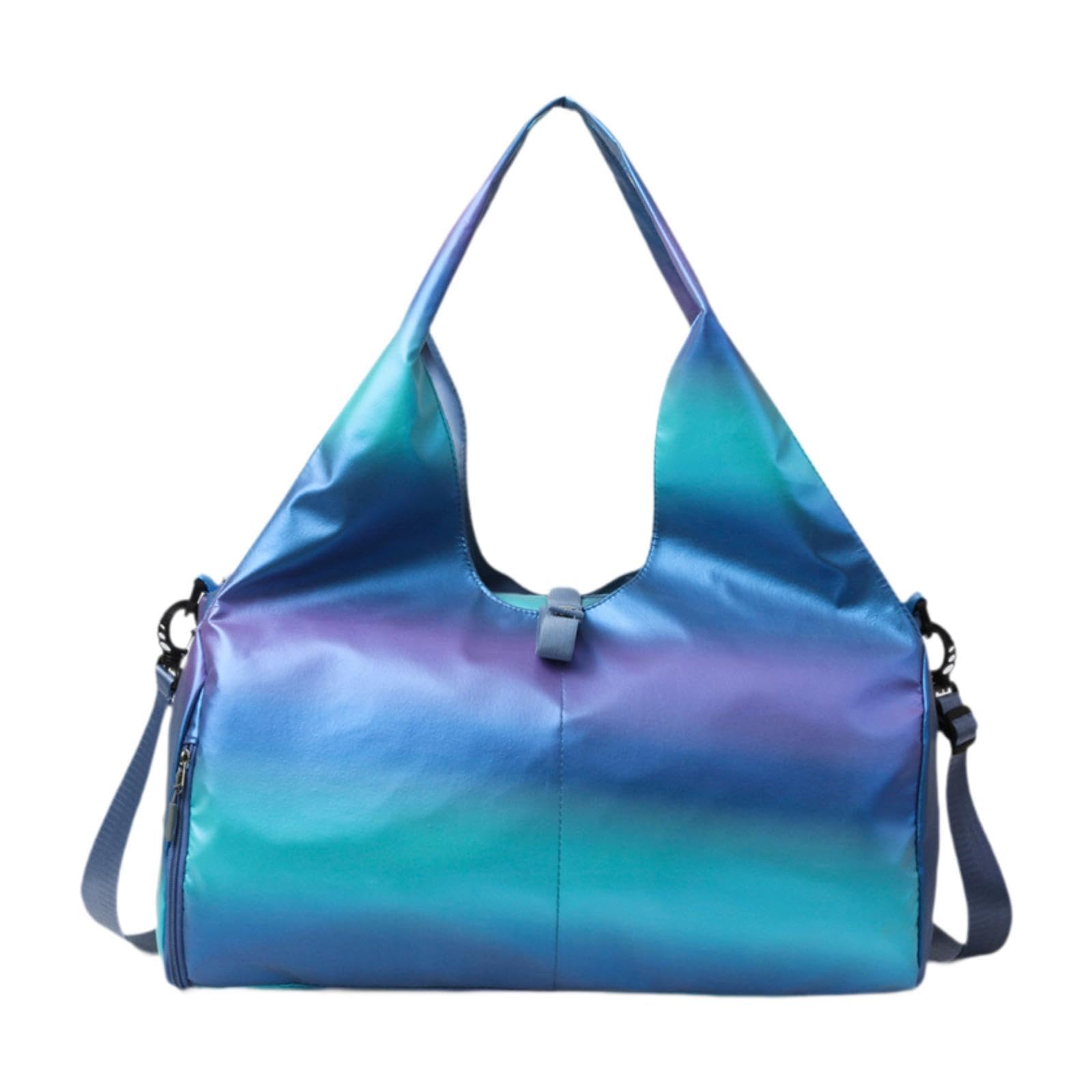 Lyla Yoga Mat Shoulder Bag Holder with Pockets Handbag for Shopping Women Workout Blue-image-13