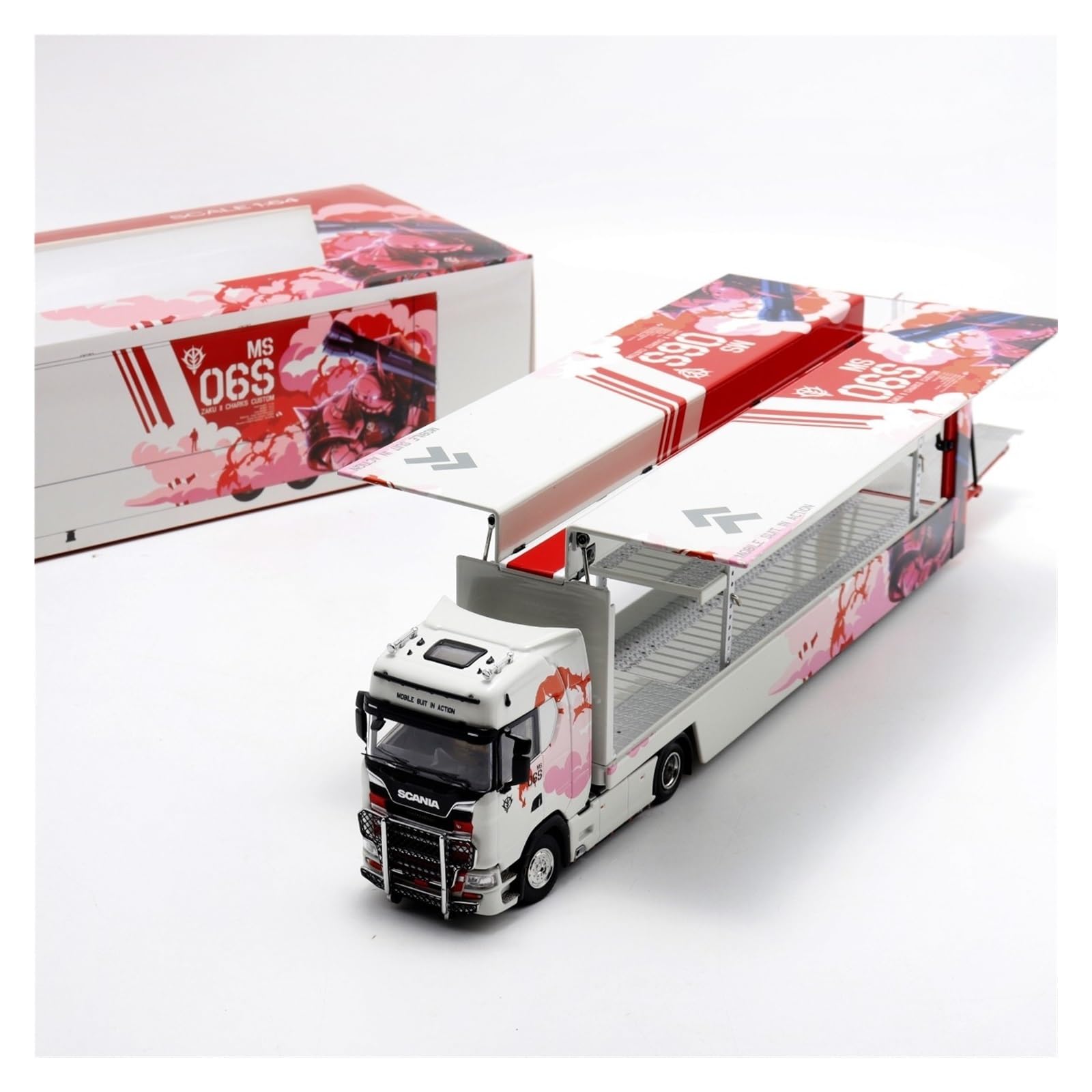 Amazon | 1:64 スカニア 730S ダイキャスト運送業者セミトラックモデル