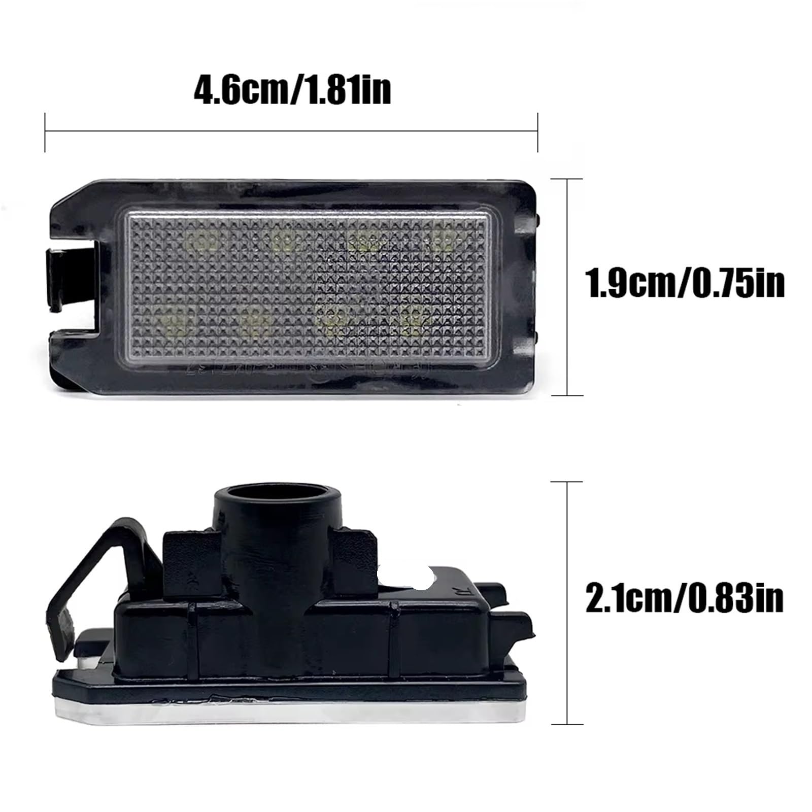Luz Matrícula Auto Para Fiat 500 2013 2014 2015 2016 2017 2018 2019 Luces LED Para Matrícula De Coche