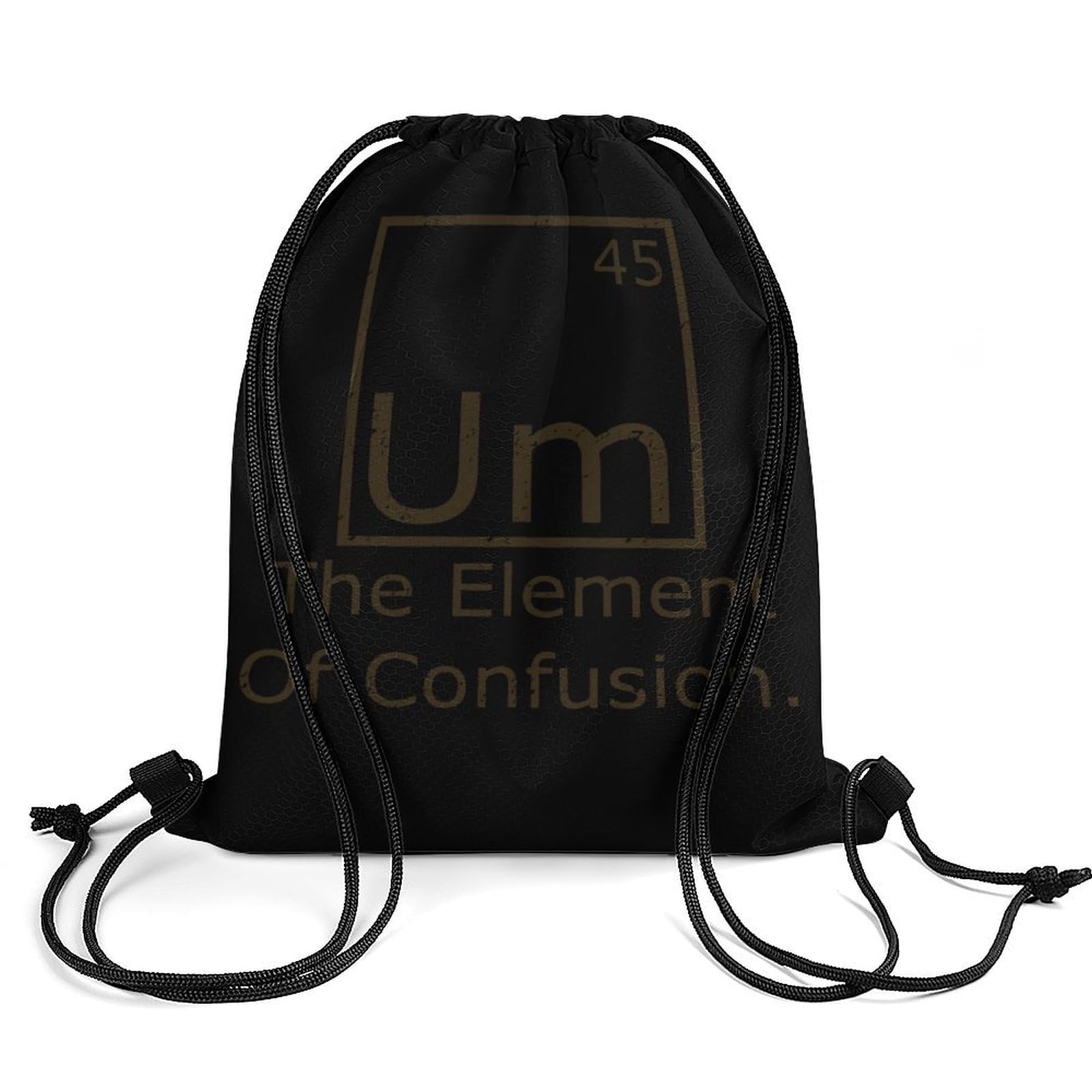 Um Element Of Confusion Drawstring Backpack Durable Sport Gym Bags Daypack for Men Women 35 * 42cm