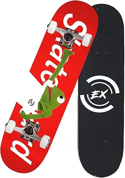 Skateboards pro saktebaords Complete Skateboard Standard Tricks Skateboards 7 Layer Canadian Maple Double Kick Concave for Kids and Beginner