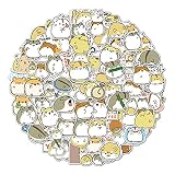 MINUSWIRE Hamster Aufkleber 100 Stück Wasserdicht Vinyl Stickers Aesthetic Decals für Auto Motorräder Fahrrad Skateboard Snowboard Gitarre Wasserflaschen Gepäck Reisekoffer Laptop MacBook iPad