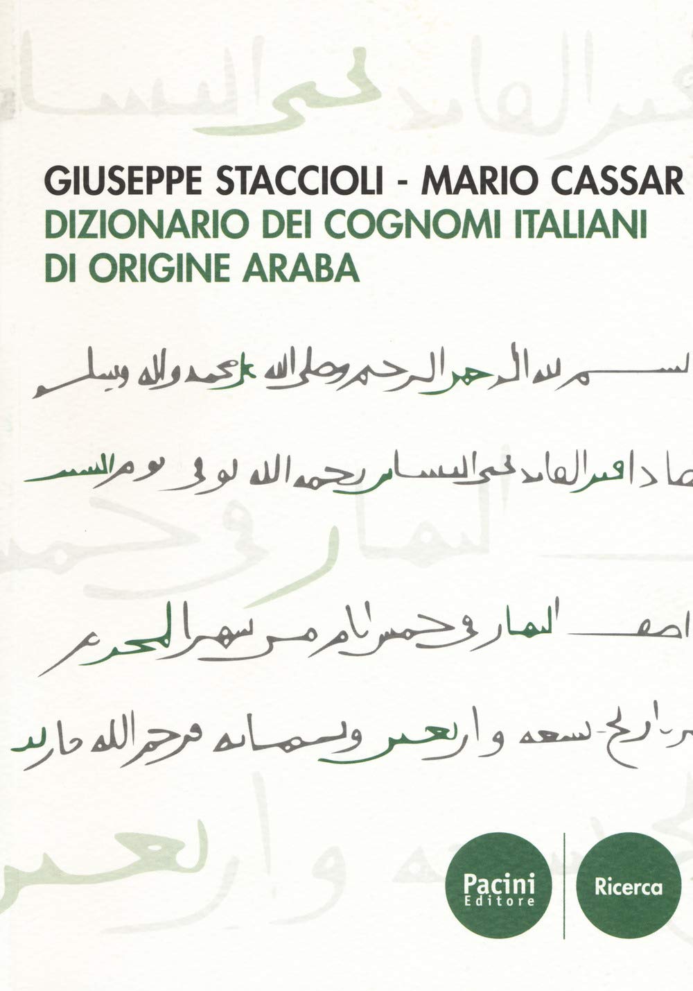 Dizionario Dei Cognomi Italiani Di Origine Araba - 4