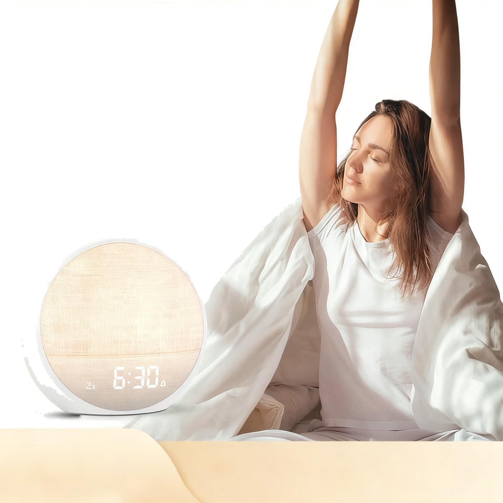 Reloj Despertador con luz Que simula el Amanecer, iluminación