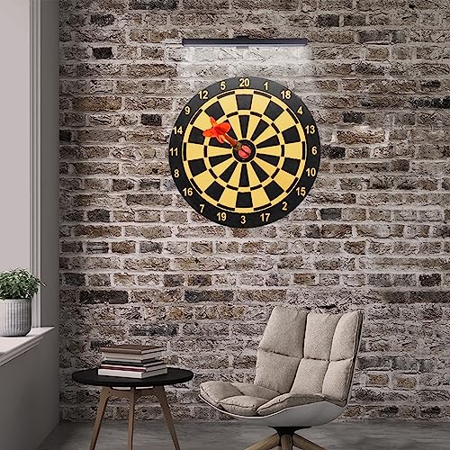 Image of MIOBLUE LED Picture Lights with Remote, 16in Metal Battery Operated Picture Light,Rechargeable Display Lamp,Dimmable Dartboard Light with Timer for Frame Wall Portrait Art, 2Pack