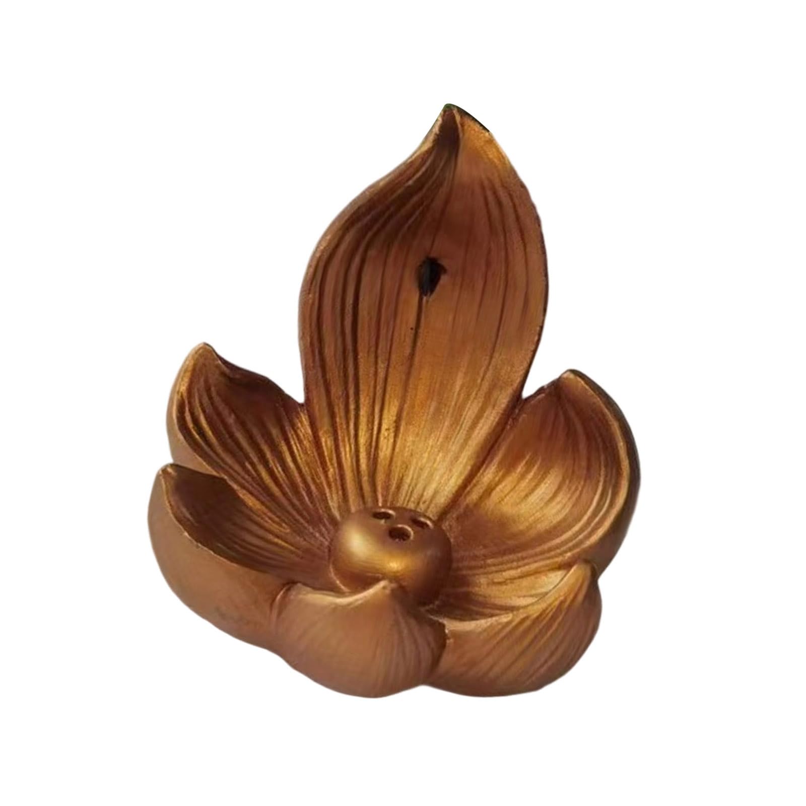 Kalttoy Gold Incensorys Burners, Resins Waterfall Incenses Burners, Backflow Incensory Holder For Aromatherapys Ornament Home Decors Waterfall Incenses Holder Backflow