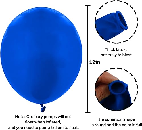 Vista 55 de Globos metálicos negros, 50 unidades, 5 pulgadas, acabado cromado, kit de guirnalda con globos de látex