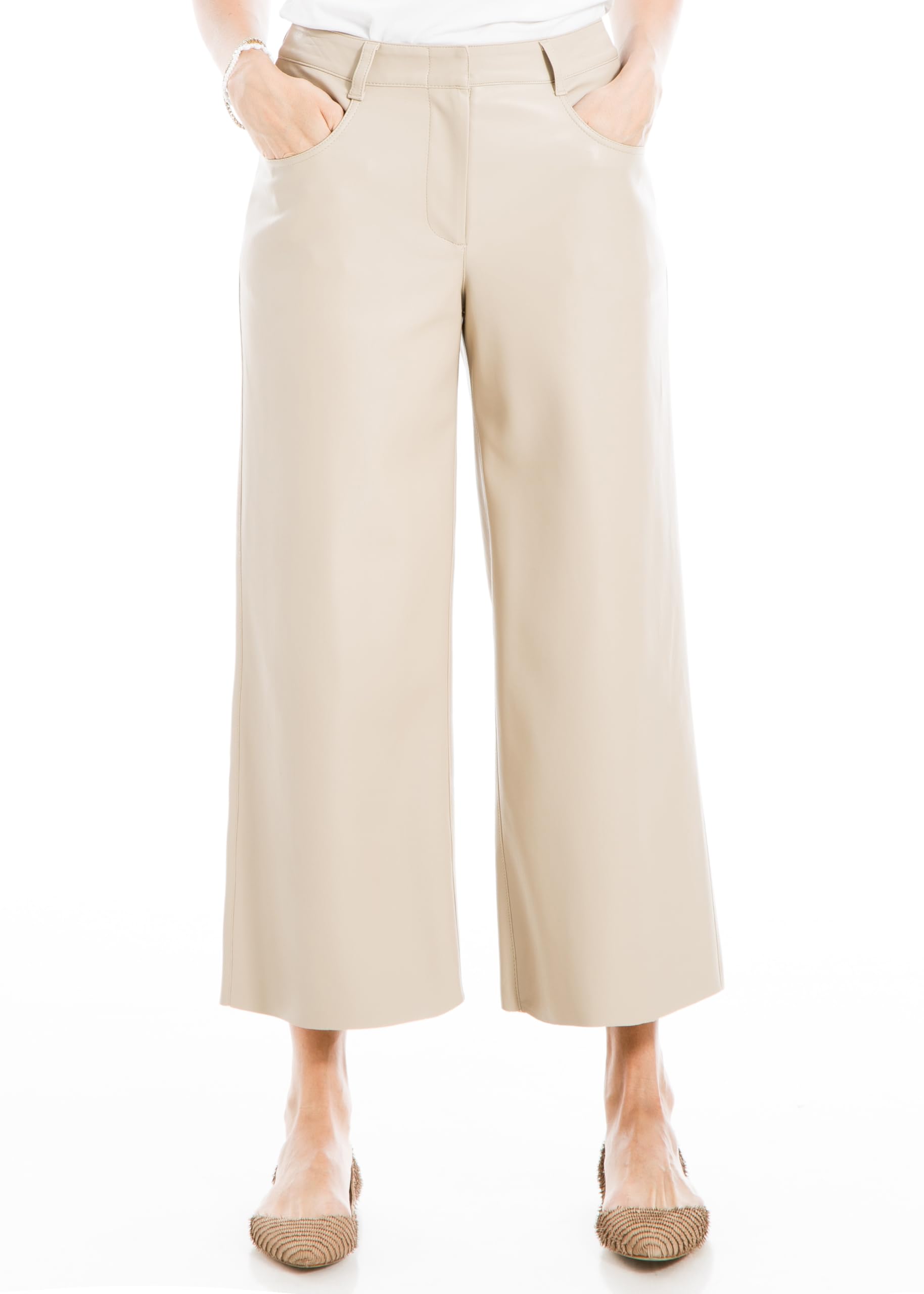 Max Studio Womens Fuax Leatherette Pant