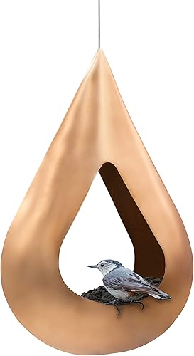 Miniatura 6 de Good Directions BF300B - Comedero para pájaros con caída de lluvia, acabado azul vibrante, paneles de plexiglás