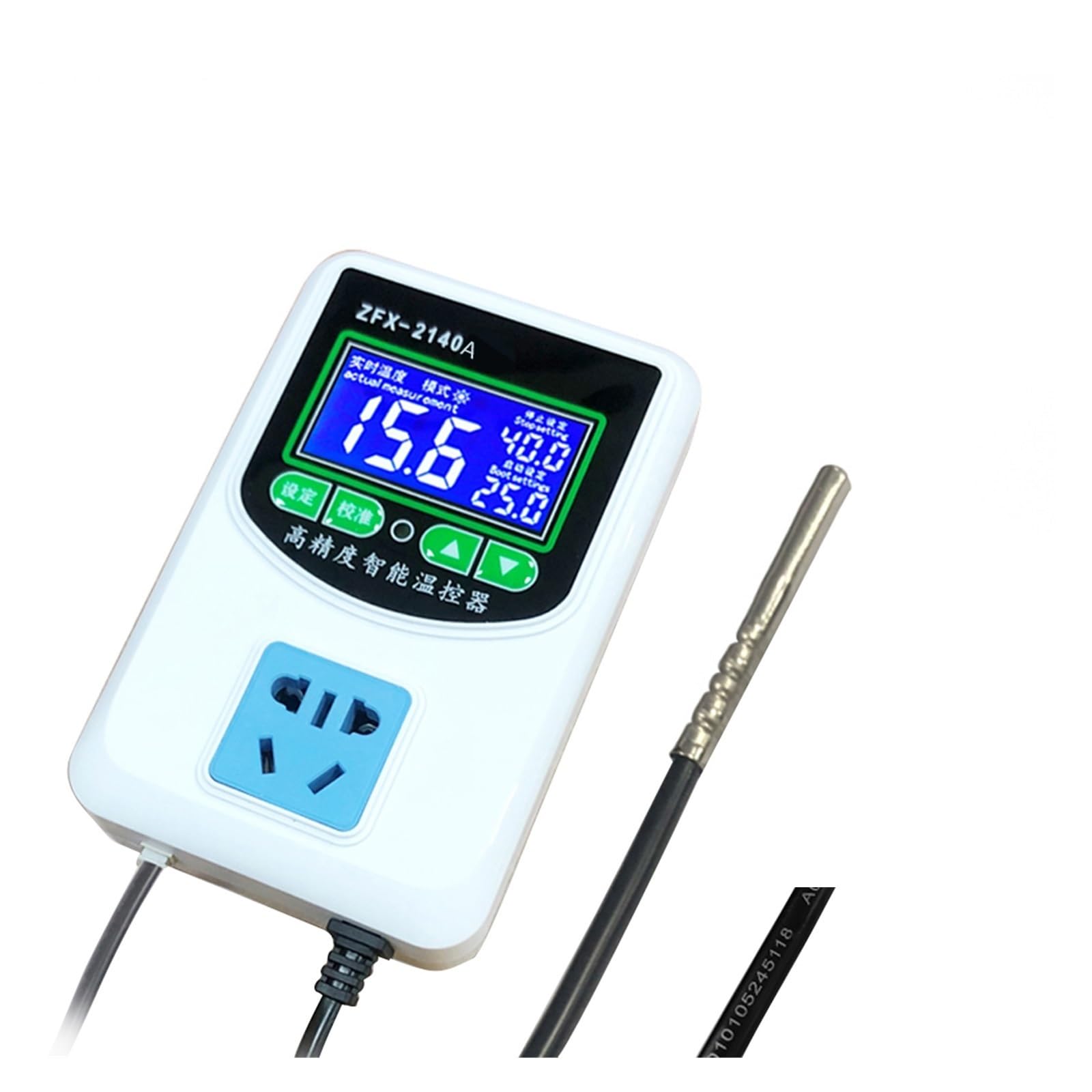 Termostato Digital, Controlador de Temperatura Digital ZFX-2140A, termostato Control del Sensor NTC enfriamiento calefacción Alta precisión Inteligente for congelador