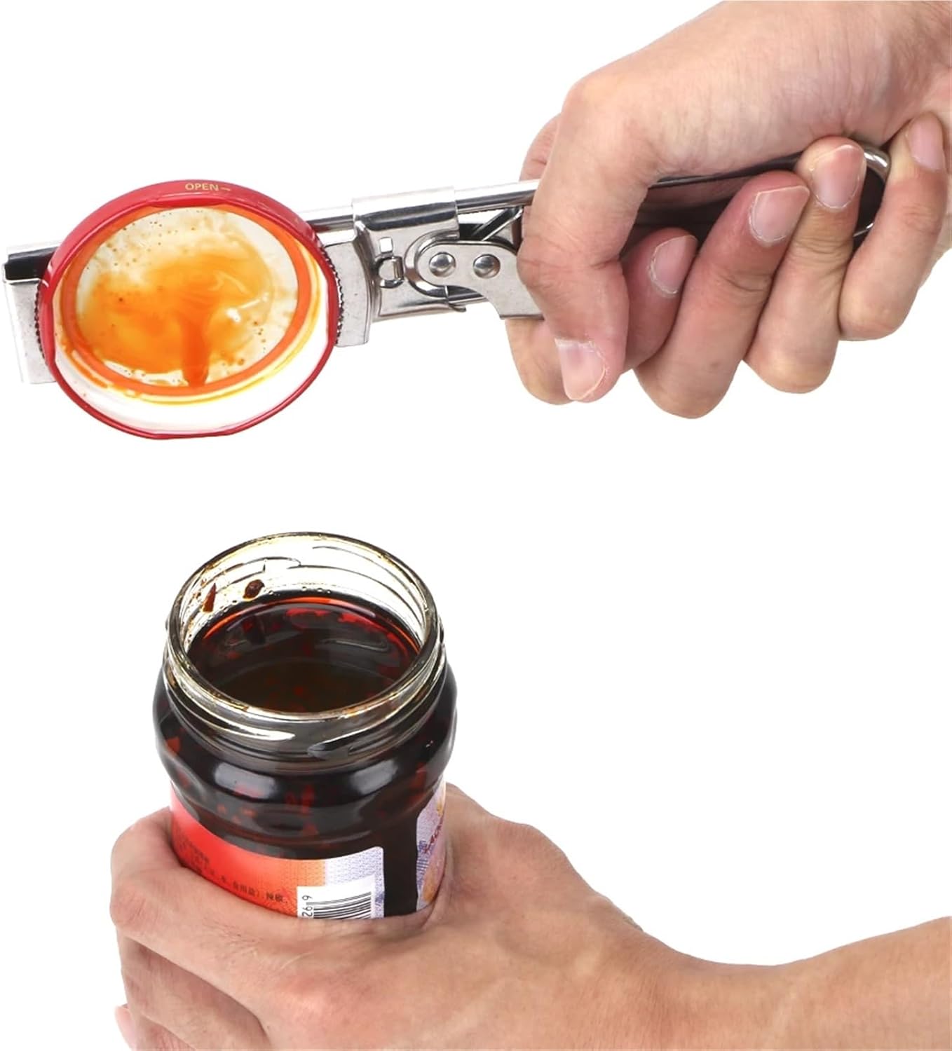 Adjustable Opener Jar Lid Opener Gripper Can Opener Beer Bottle Screwdriver Manual Stainless Steel Hand Tools Kitchen Supplies(3pcs)