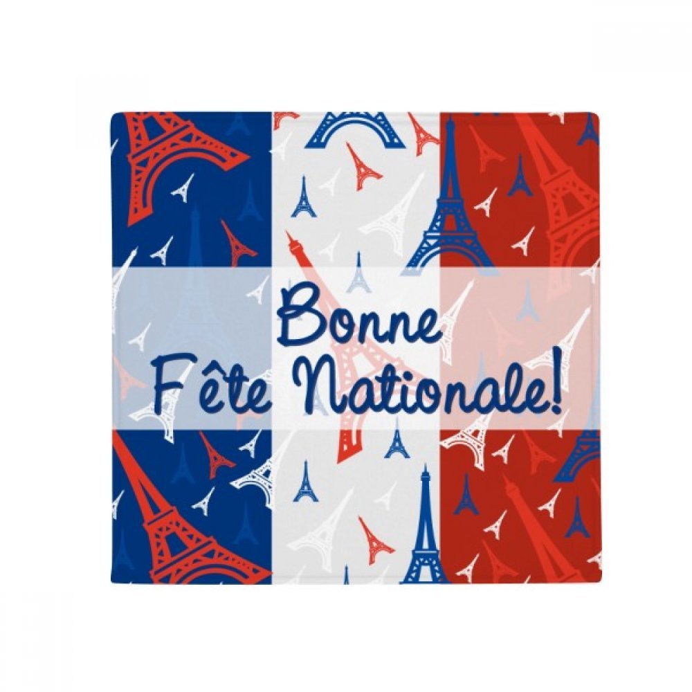 Tapis de sol Tour Eiffel multicolore au design soigné, revêtement antidérapant 80cm