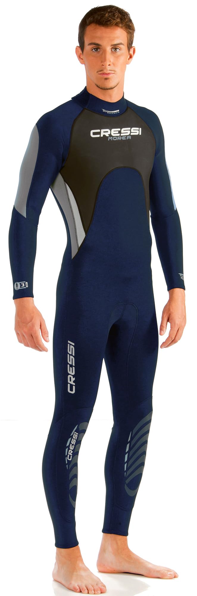 Cressi Morea Man Wetsuit 3mm - Traje de Neopreno de una Pieza para Hombre
