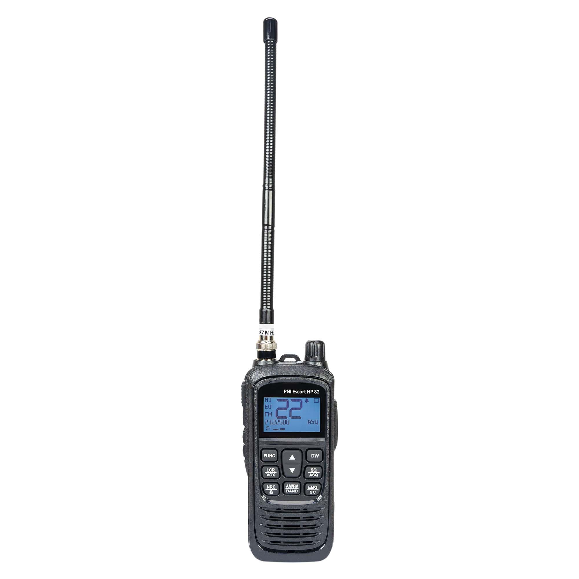 PNI Escort HP 82 - Stazione radio portatile CB multi standard, 4 W, 12 V, AM-FM con antenna PNI Extra 48 CB