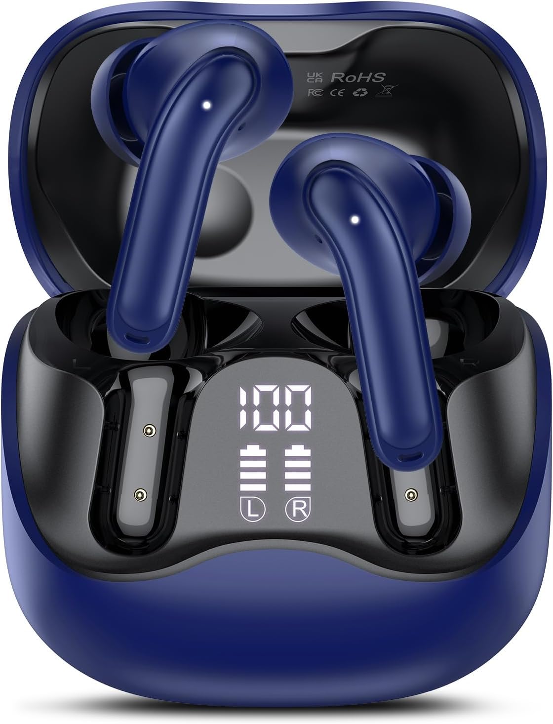 Écouteurs sans Fil Bluetooth Intra-Auriculaires avec boîtier de Charge