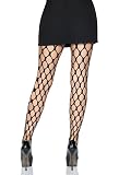 Leg Avenue womens Jumbo Pothole Net Tights Black One Size