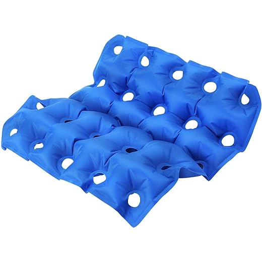 Inflatable Portable Seat Cushion, Anti Decubitus Wheelchair Seat Cushion Anti Bedsore Decubitus Chair Pad Mat Office Car Air Pad Seat Air Mattress for Prolonged Sitting