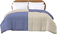 Vista 1 de Modern Threads Edredón reversible alternativo de plumón azul/crema individual