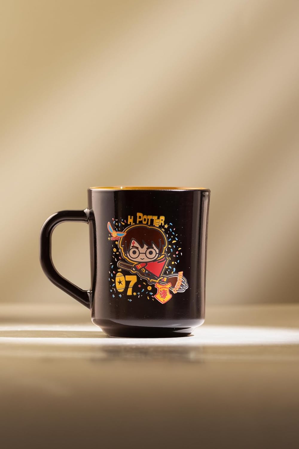 RAKLE Harry Potter Lisanslı Kupa Koleksiyonu - Siyah Premium Cam - 246cc Özel Tasarım - Lisanslı Koleksiyon Ürünü - Sıcak/Soğuk İçecek