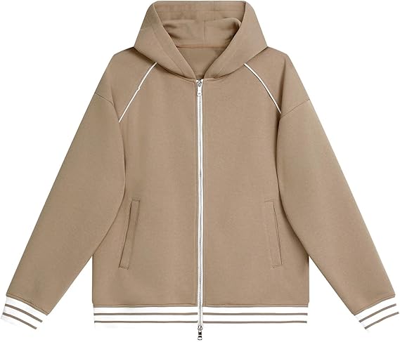 Herren Hoodie Mit Reißverschluss - Oversized Kapuzenjacke Für Herbst & Winter