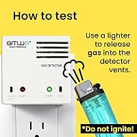 Vista 7 de Detector de gas para el hogar Detector de fugas de gas propano natural LPG LNG BITWO modelo A1
